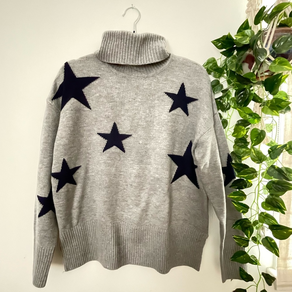 Grey Star Turtleneck Sweater